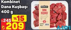 KOMBİNET DANA KUŞBAŞI 400 G KOMBİNET DANA KUŞBAŞI 400 G